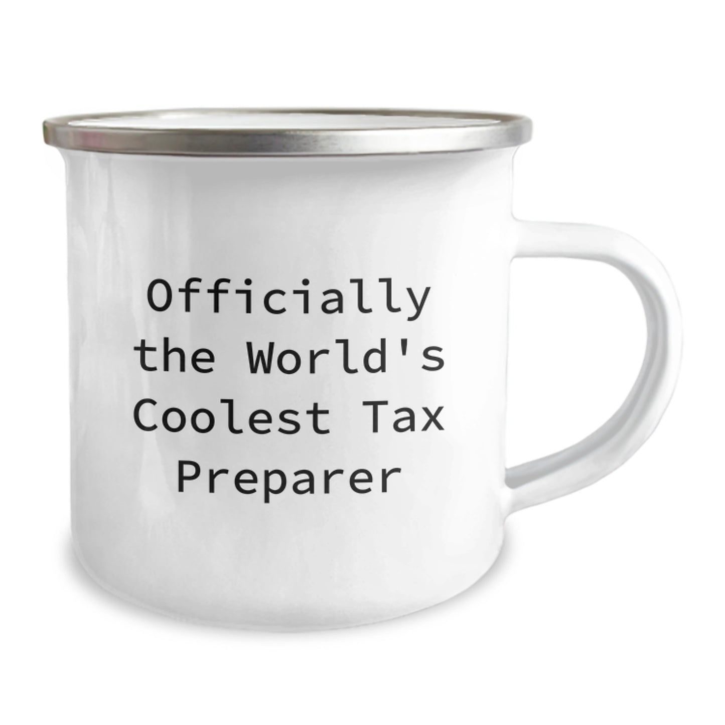 Funny Tax Preparer Gifts from Friends - Officially The World's Coolest Tax Preparer Camping Mug for Christmas Unique Gifts - Image 2