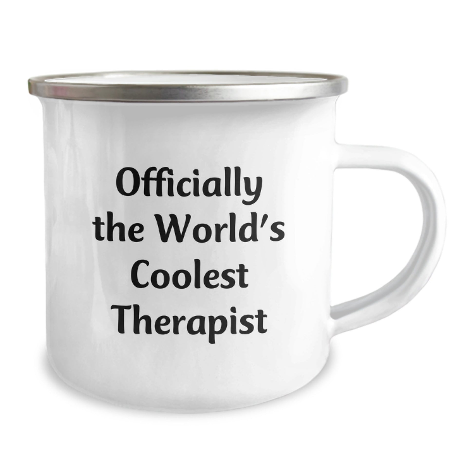 Gifts for Therapists, Funny Quote Camping Mugs, Officially The World's Coolest Therapist, Unique Christmas Unique Gifts from Friends - Image 2