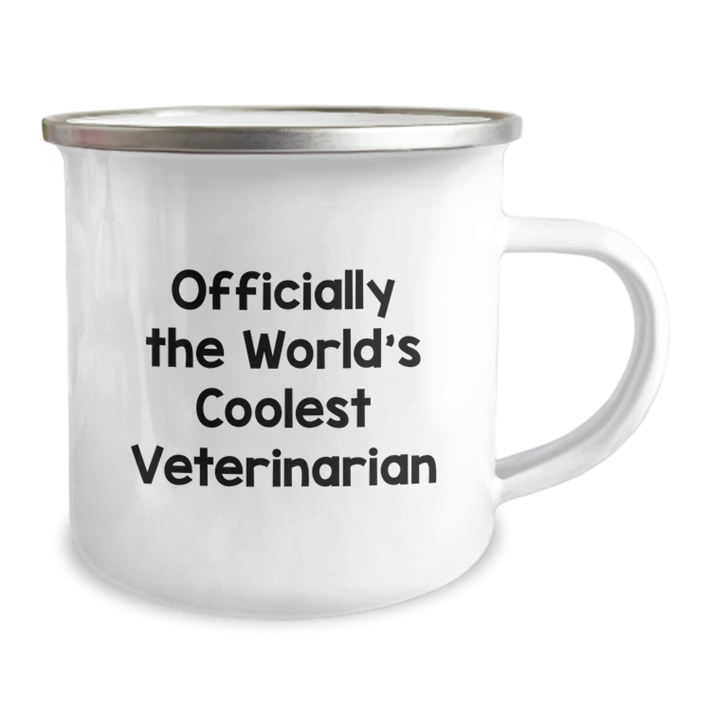 Funny Veterinarian Gifts for Men - Christmas Unique Mugs from Friends, Inspirational Quote 'Officially The World's Coolest Veterinarian', Camping Mug - Image 2