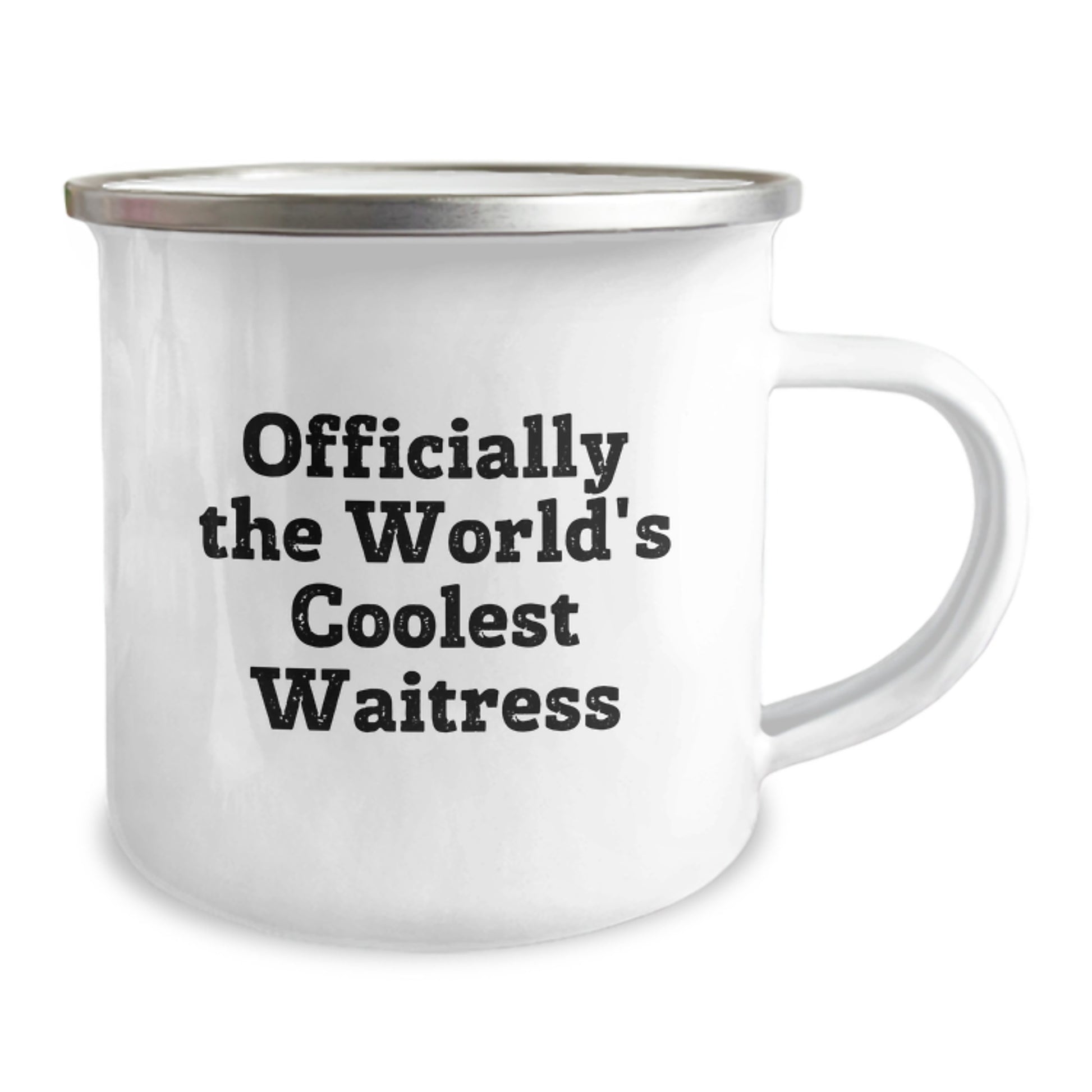 Gifts for the World's Coolest Waitress, Fun Camping Mug for Friends and Family, Officially Quirky Waitress Gifts on Christmas - Image 2