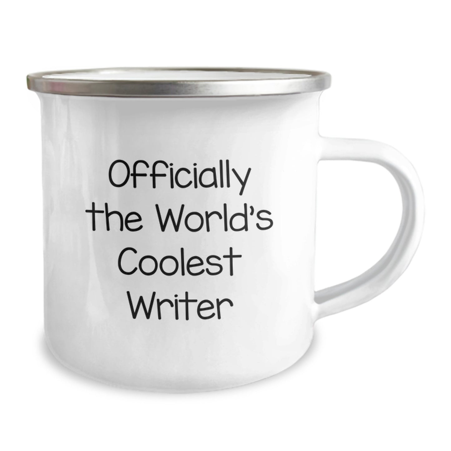 Funny Christmas Unique Gifts from Friends for Writers, Officially The World's Coolest Writer Camping Mug Writer Gifts - Image 2