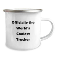 Load image into Gallery viewer, Funny Trucker Gifts for Men, Unique Christmas Unique Gifts from Friends to Family, The World&#39;s Coolest Trucker Camping Mug - Image 2
