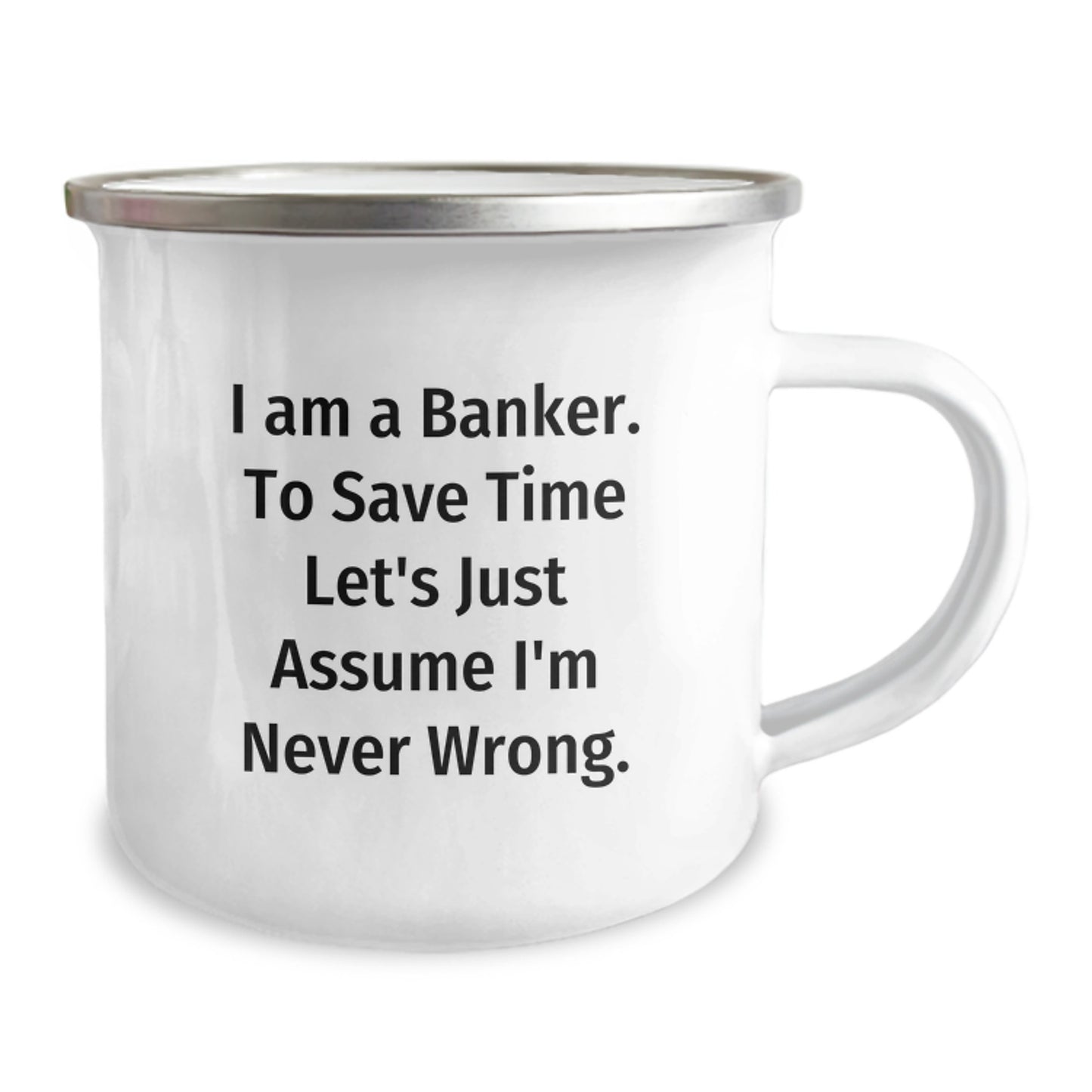 Funny Banker Gifts from Family - Gift for Banker Friends, Christmas Unique Gifts for Banker Colleagues, Camping Mug for Banker Men - Image 2