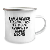 Load image into Gallery viewer, Funny Dealer Gifts for Men - I Am A Dealer Mug, Perfect Camping Mug for Christmas Morning, Stainless Steel with Funny Quote - Image 2
