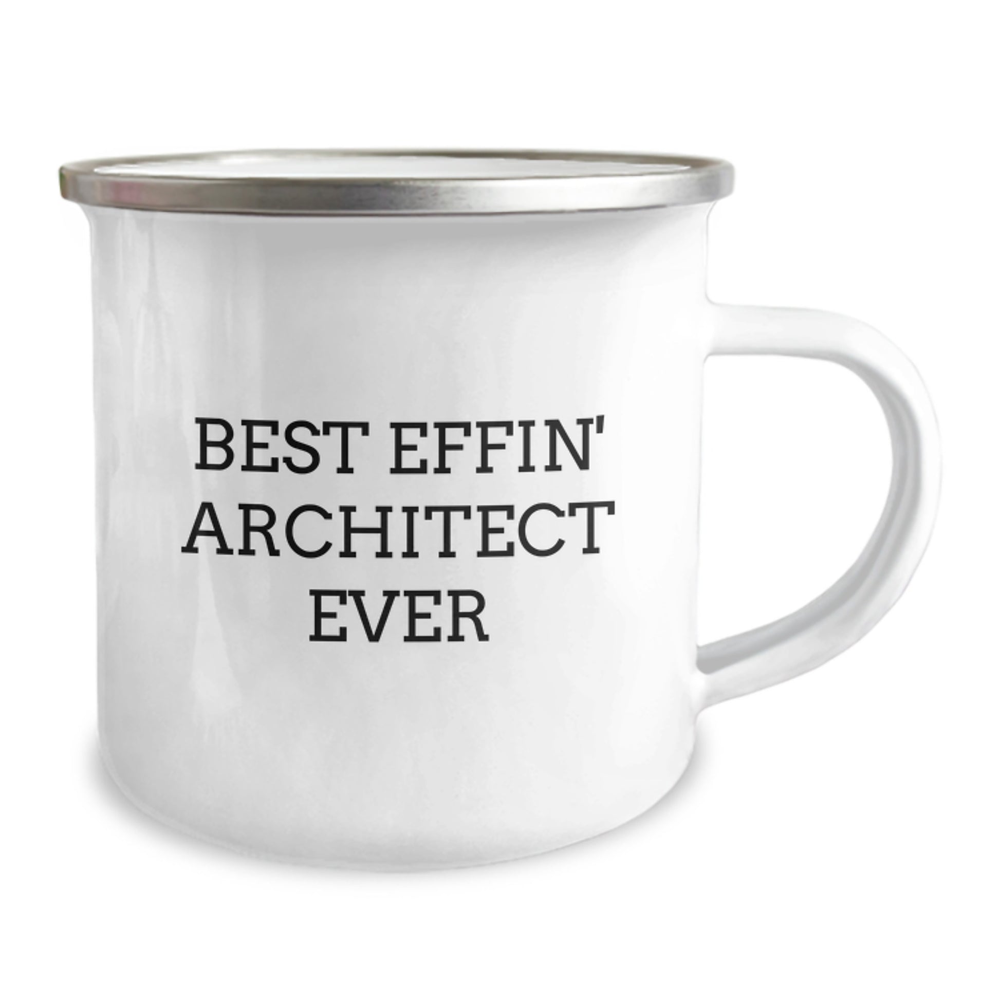 Funny Architect Gifts from Friends to Family, Best Effin' Architect Ever, 12 oz Camping Mug for Men, Women, Unique Christmas Unique Gifts - Image 2