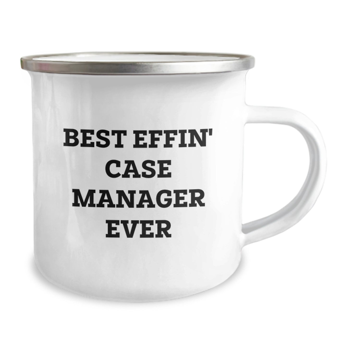 Funny, Inspirational Case Manager Gifts from Friends, Best Effin' Case Manager Ever Christmas Unique Mugs for Men - Image 2