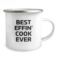 Load image into Gallery viewer, Funny Christmas Unique Gifts from Men for Cooks, Best Effin&#39; Cook Ever Camping Mug for Men, Women, Friends, Family, Unique Camping Mug Gifts for Cooks - Image 2
