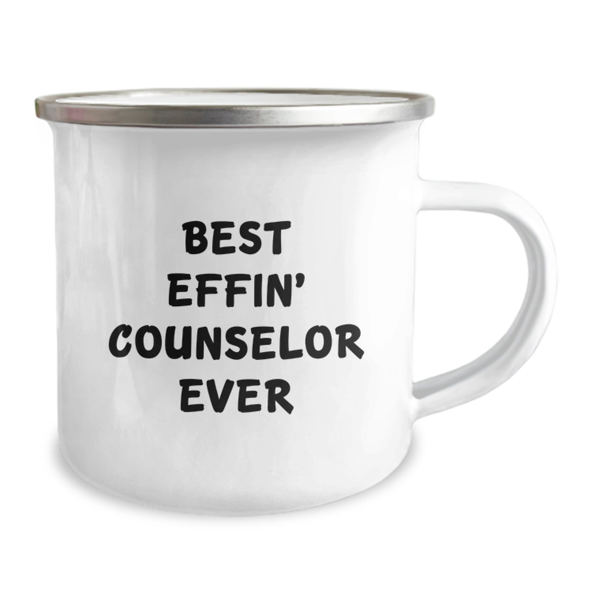 Funny Counselor Gifts for Christmas - Best Effin' Counselor Ever Camping Mug, Gifts from Friends to Counselor - Image 2