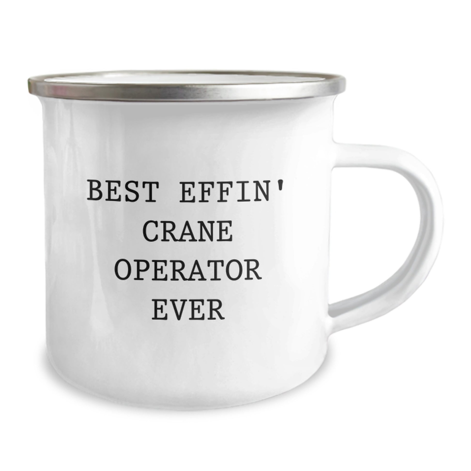 Funny Crane Operator Gifts from Friends - Best Effin' Crane Operator Ever Camping Mug, Unique Christmas Unique Gifts for Men, Crane Operators, and Engineers - Image 2