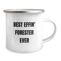 Load image into Gallery viewer, Funny Forester Gifts for Men, Best Effin&#39; Forester Ever Camping Mug, Christmas Unique Gifts from Family - Image 2
