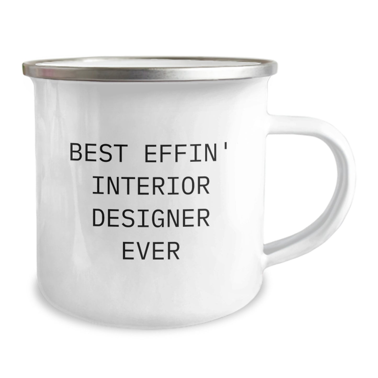 Funny Gifts for Interior Designer Men - Best Effin' Interior Designer Ever Camping Mug for Christmas Unique Gifts from Friends - Image 2