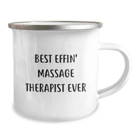 Load image into Gallery viewer, Funny Massage Therapist Gifts from Friends - Best Effin&#39; Massage Therapist Ever Christmas Unique Mugs for Men Women Coworkers Family - Image 2
