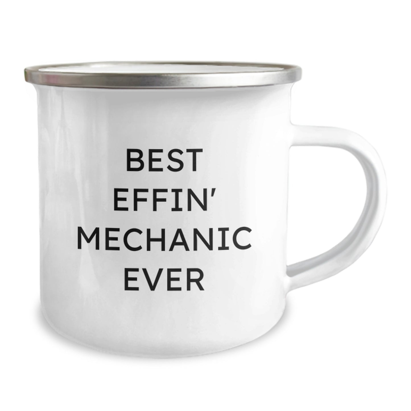 Funny Gifts for Mechanic Friends from Family - Best Effin' Mechanic Ever Camping Mug for Men - Image 2
