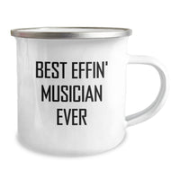 Load image into Gallery viewer, Funny Musician Gifts for Men, Best Effin' Musician Ever Camping Mug, Unique Christmas Unique Gifts from Friends to Musician - Image 2
