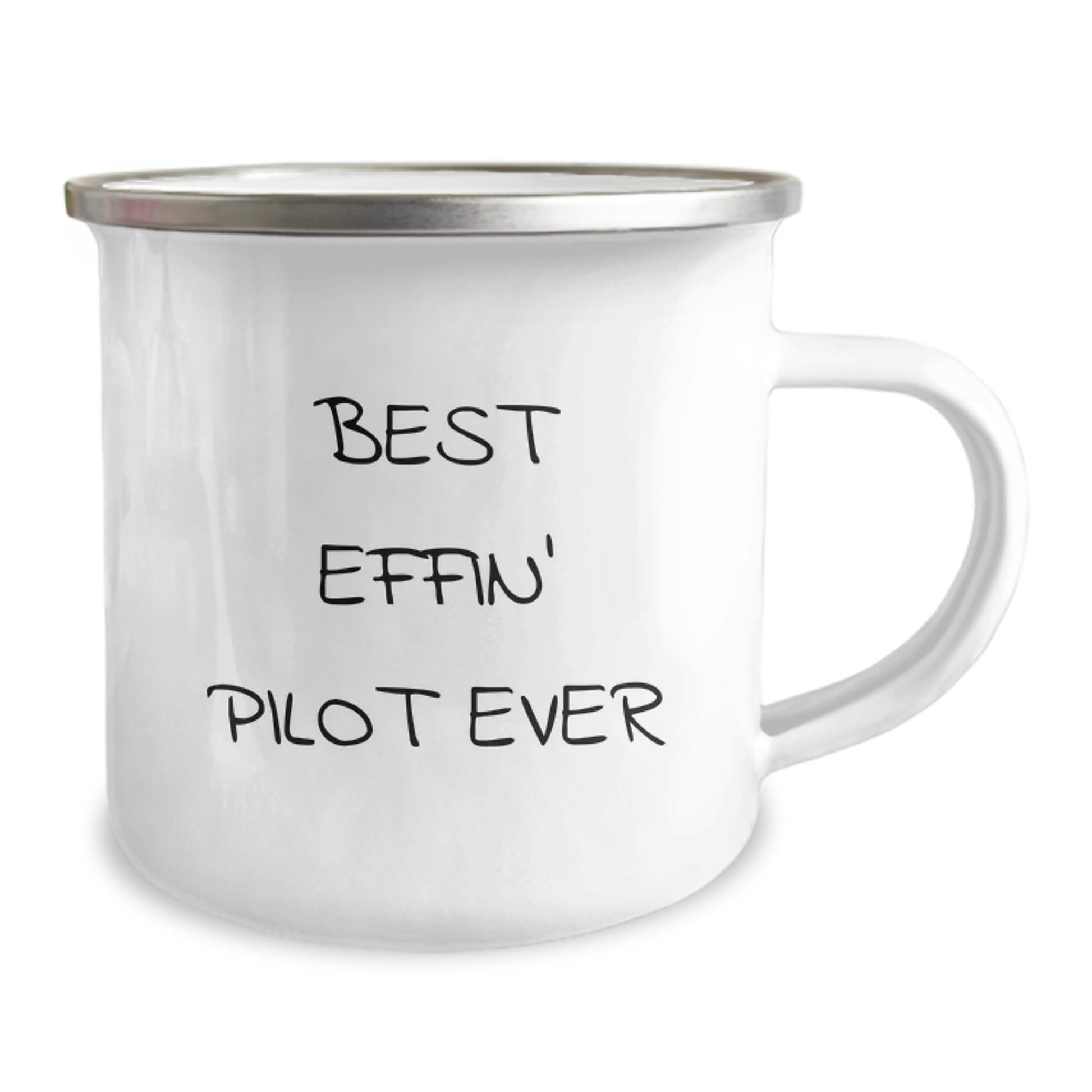 Funny Pilot Gifts for Men from Mother's Day Unique - Best Effin' Pilot Ever Camping Mug - Image 2