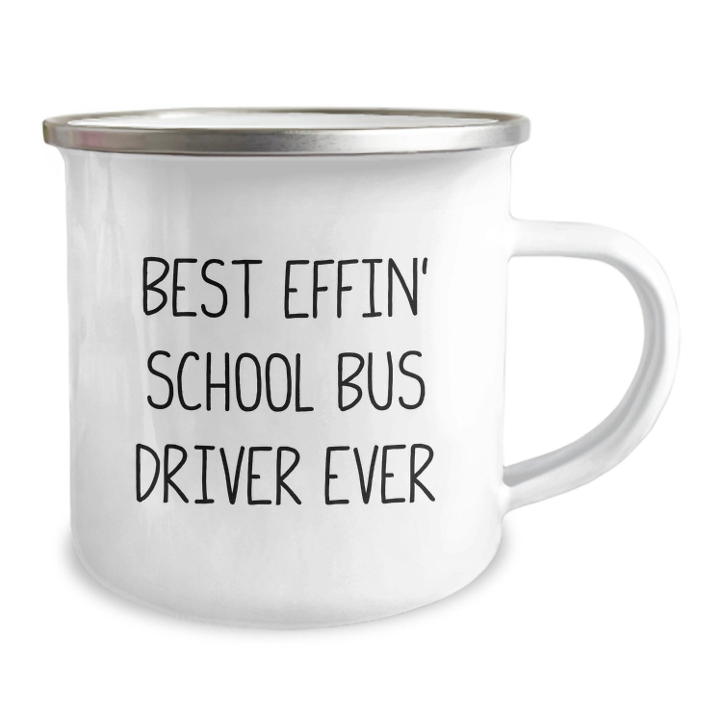 Funny School Bus Driver Gifts for Men, Best Effin' School Bus Driver Ever Camping Mug, Unique Christmas Unique Gifts from Family, Friends, Coworkers - Image 2