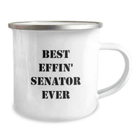 Load image into Gallery viewer, Funny Senator Gifts for Men - Best Effin' Senator Ever Camping Mug for Christmas Unique Presents - Image 2
