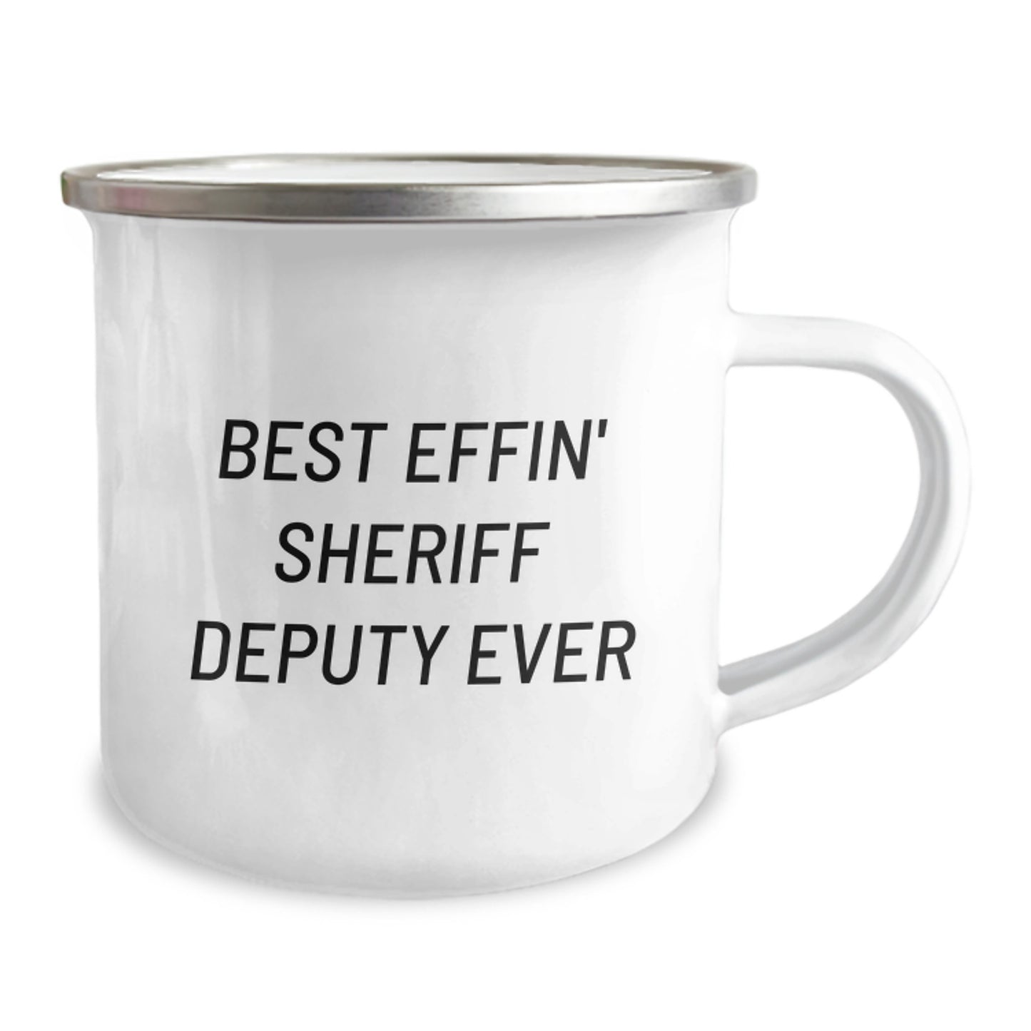 Funny Sheriff Deputy Gifts for Men - 'Best Effin' Sheriff Deputy Ever' Camping Mug, Perfect for Christmas Unique Presents - Image 2