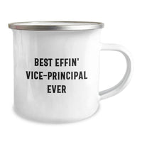 Load image into Gallery viewer, Funny Vice-principal Gifts from Friends, Best Effin&#39; Vice-principal Ever Camping Mug for Vice-principal Men, Christmas Unique Gifts - Image 2
