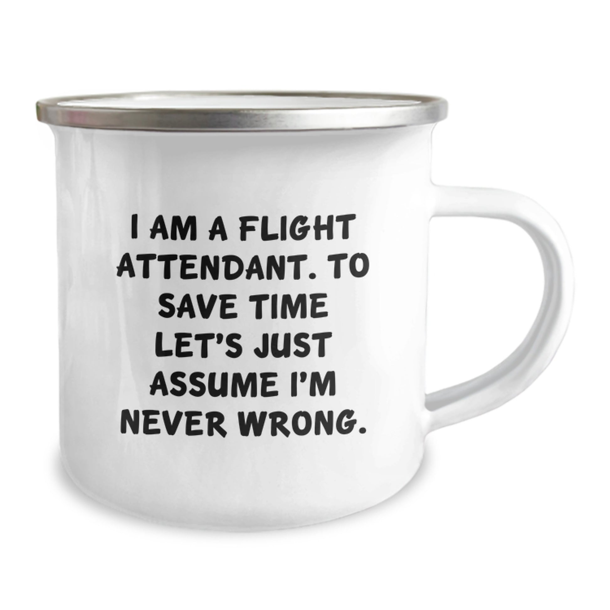 Funny Flight Attendant Camping Mug Gifts from Friends, Women, Coworkers, Family - Valentine's Unique Gifts for Flight Attendant, Men, Women, Family - Image 2