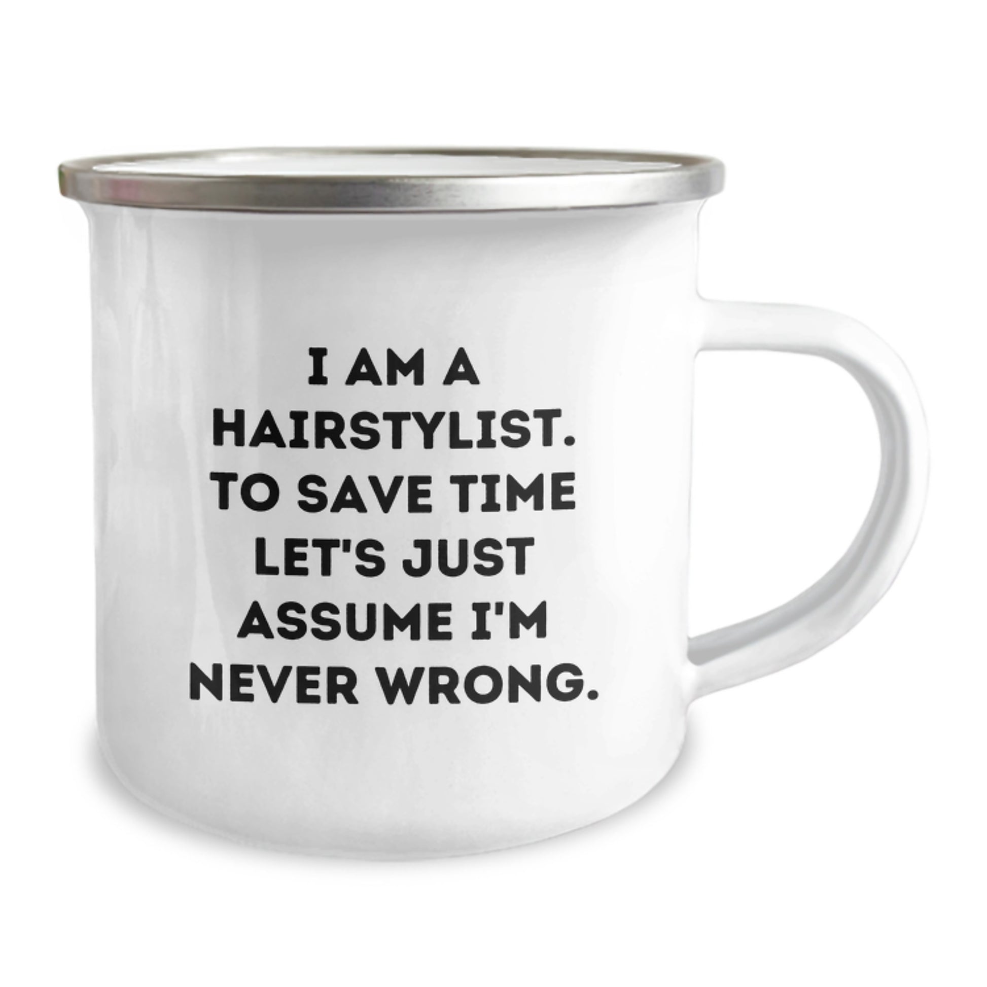 Funny Hairstylist Gifts from Friends for Hairstylist Christmas Unique Mugs - I'm Never Wrong Camping Mug - Image 2