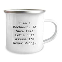 Load image into Gallery viewer, Funny Mechanic Gifts for Men - I Am A Mechanic, Gifts from Friends to Mechanic, Camping Mug, Christmas Unique Gifts - Image 2
