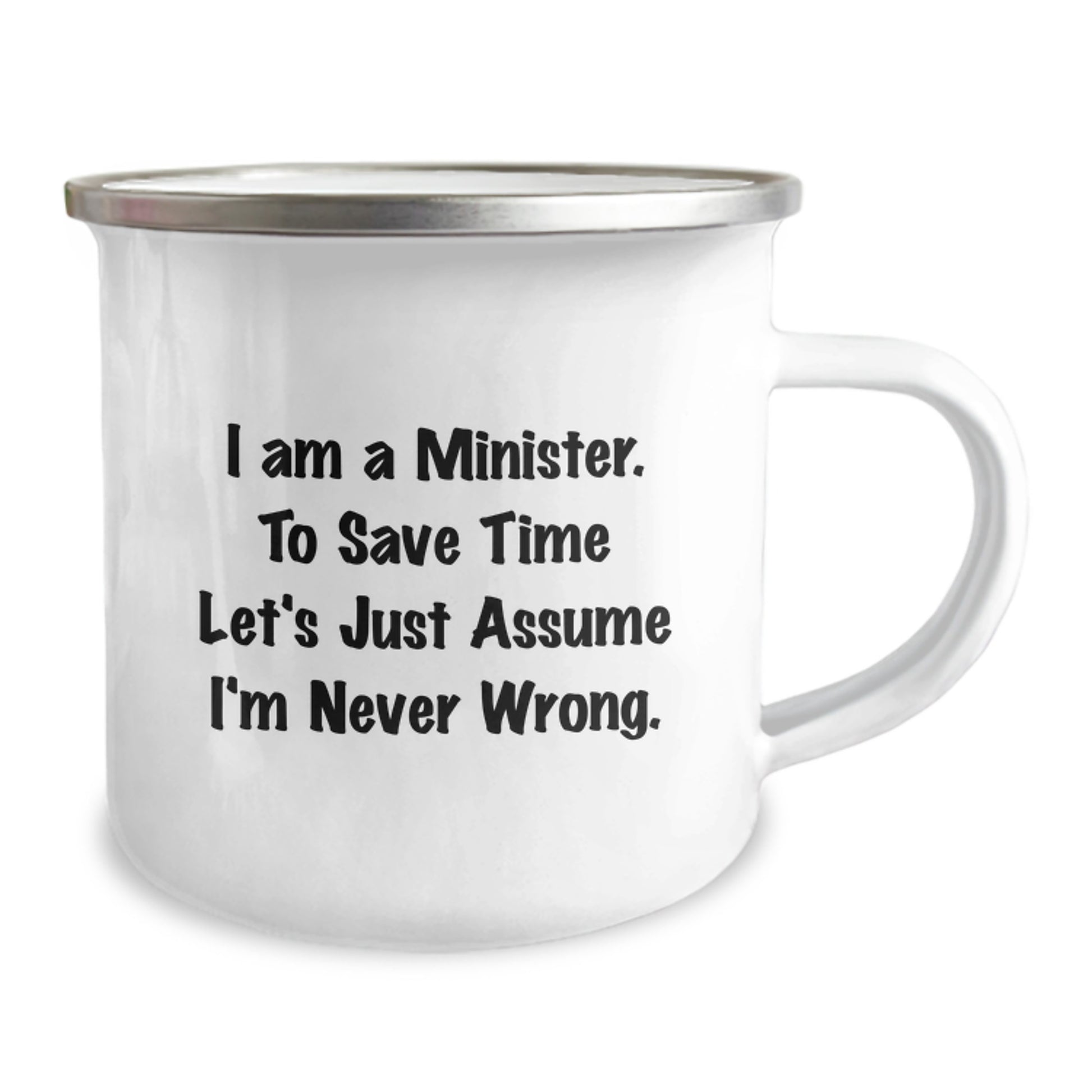 Funny Minister Gifts from Friends, Unique Christmas Unique Gifts for Minister, Stainless Steel Camping Mug - Image 2