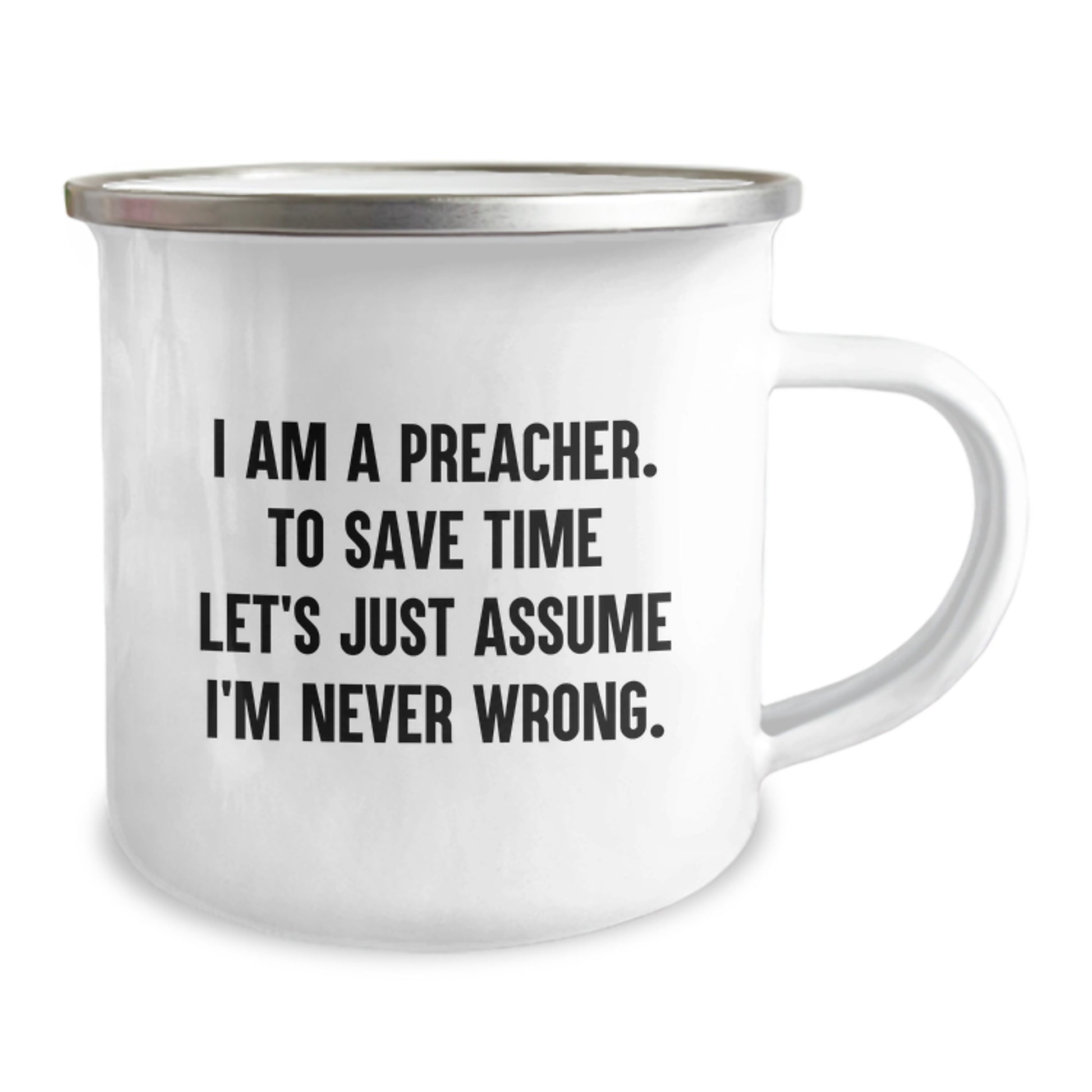 Funny Preacher Gifts for Men, Christmas Unique Mugs, I Am A Preacher Camping Mug, Sarcastic Humor - Image 2
