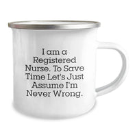Load image into Gallery viewer, Funny Registered Nurse Camping Mug Gifts from Best Friends to Best Nurses on Christmas - Image 2

