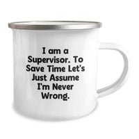 Load image into Gallery viewer, Funny Supervisor Camping Mug Gifts for Men Christmas Unique Presents from Friends and Family - Image 2
