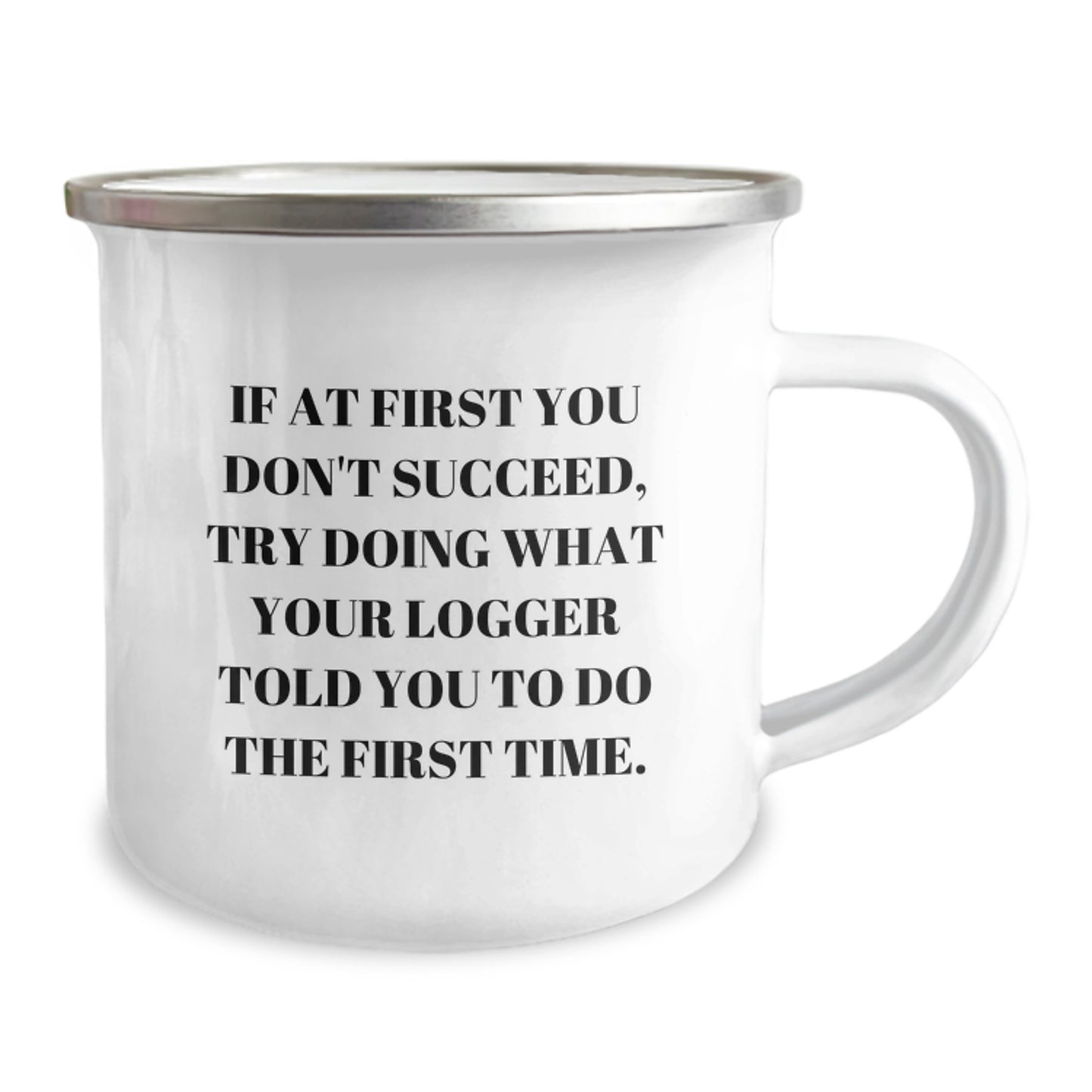 Funny Logger Gifts from Men, Unique Gifts for Logger Dad on Mother's Day, Camping Mug with Inspirational Quote - Image 2
