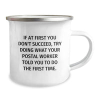 Load image into Gallery viewer, Funny Postal Worker Quote Camping Mug Gifts from Men, Women, Friends, or Coworkers - Perfect Inspirational Birthday Unique Gift for Postal Worker, Men, Women, or Friends - Image 2
