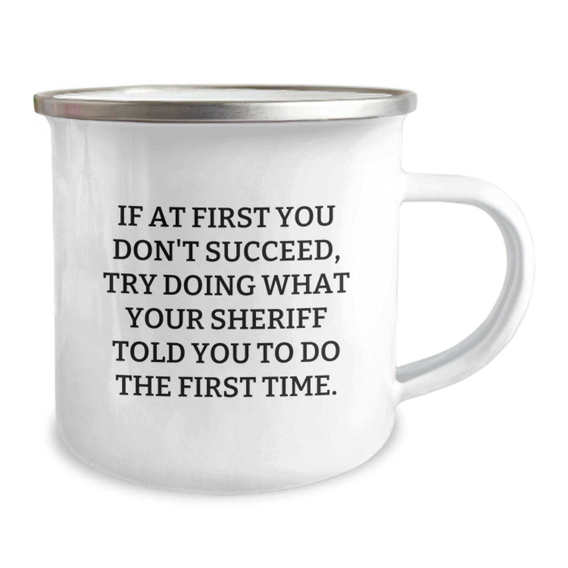 Funny Sheriff Gifts from Men, Unique Camping Mug for Sheriff, Christmas Unique Gifts - Image 2