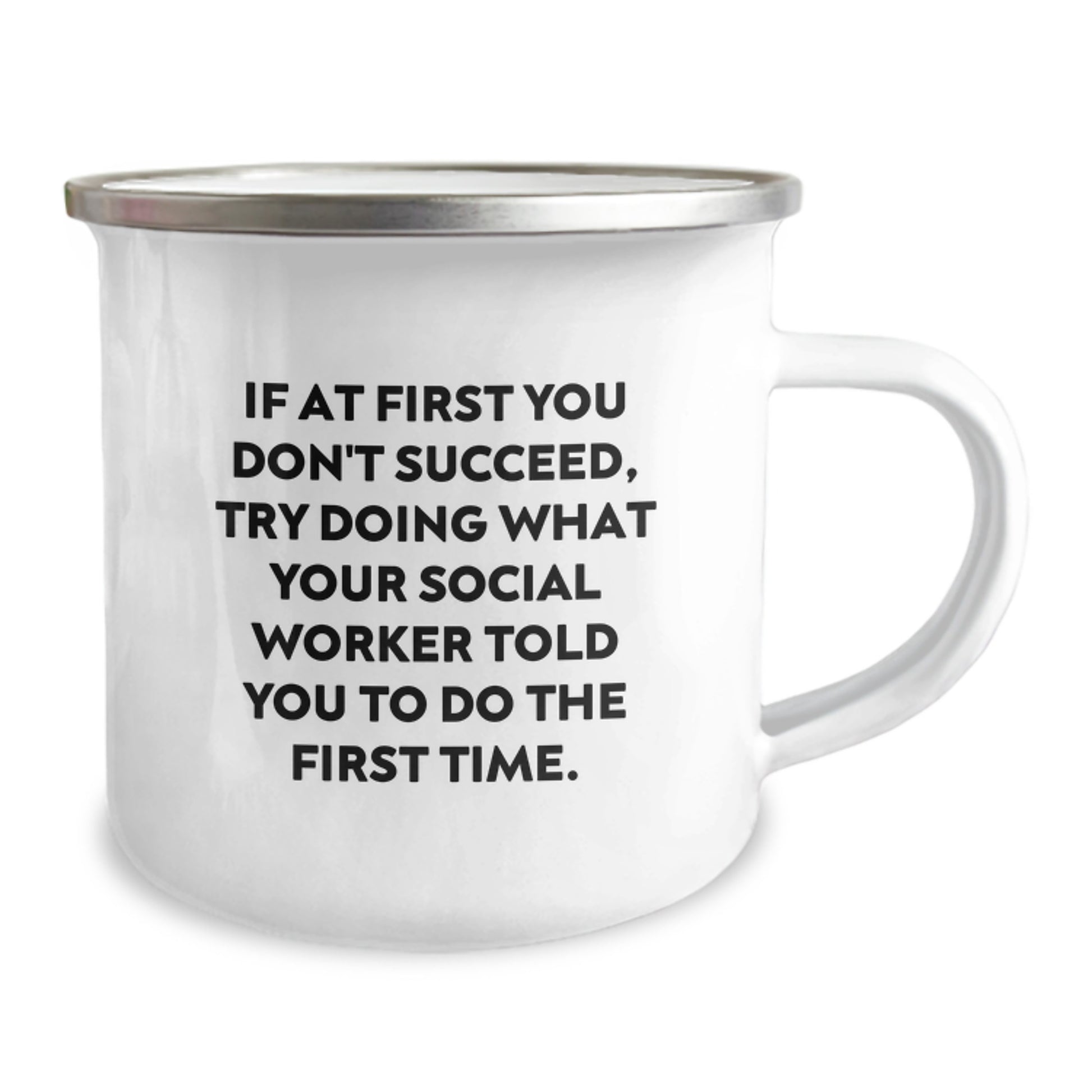 Social Worker Gifts, Funny Quote 'If At First You Don't Succeed', Valentine's Unique Gifts from Friends to Social Worker - Image 2