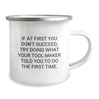 Load image into Gallery viewer, Funny Camping Mug Gifts from Friends for Tool Maker Enthusiasts, Christmas Unique Idea for Men Women Coworkers Family - Image 2
