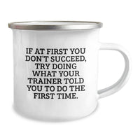 Load image into Gallery viewer, Funny Trainer Gifts from Friends to Family, Inspirational Camping Mug for Men and Women, Unique Christmas Unique Gifts - Image 2
