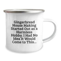 Load image into Gallery viewer, Funny Gingerbread House Making Camping Mug - Gifts for Women, Men, Friends, or Family, Perfect for Valentine's Unique Gifts - Image 2
