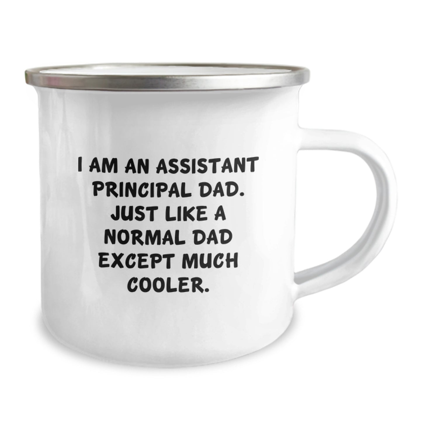 Funny Assistant Principal Dad Gifts for Men - Valentine's Unique Camping Mug with I Am An Assistant Principal Dad Quote - Image 2