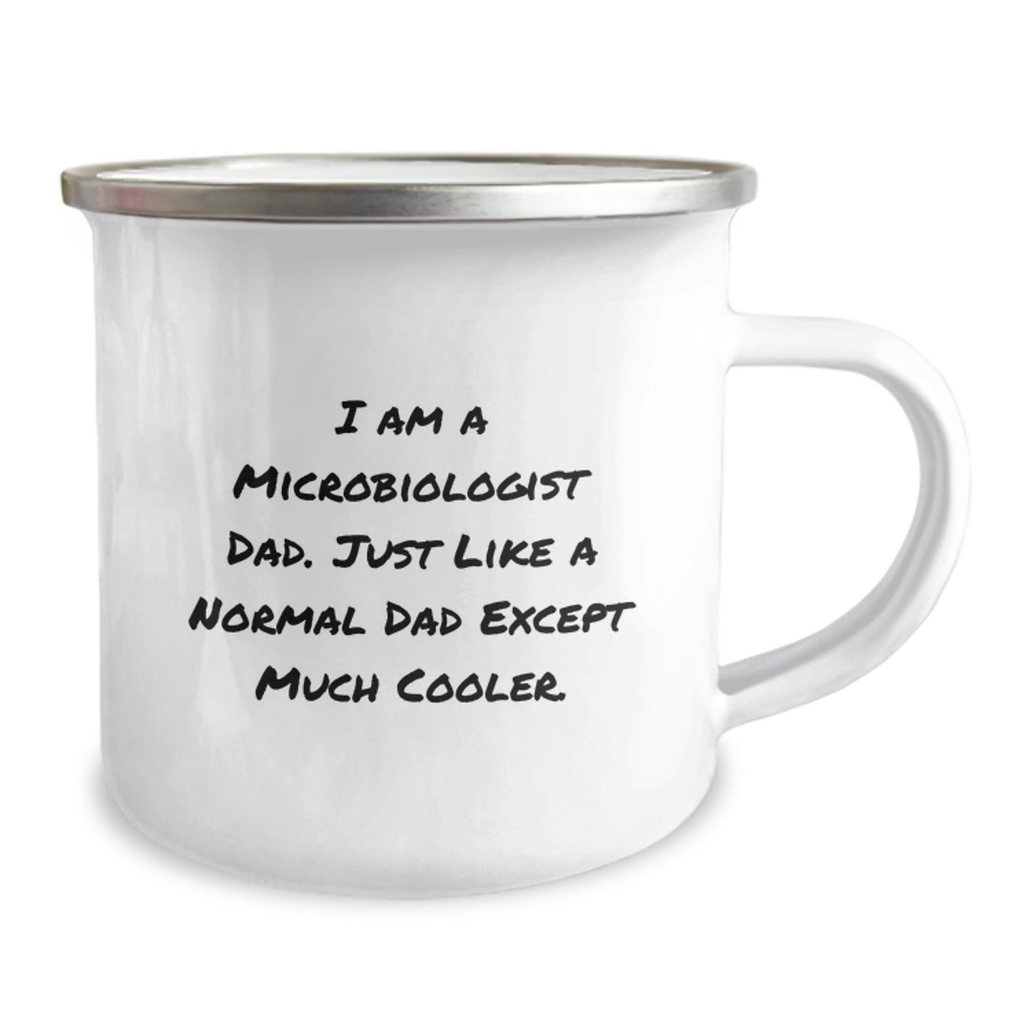 Funny Microbiologist Dad Camping Mug Gifts from Family, Unique Christmas Unique Gifts for Microbiologist Men - Image 2