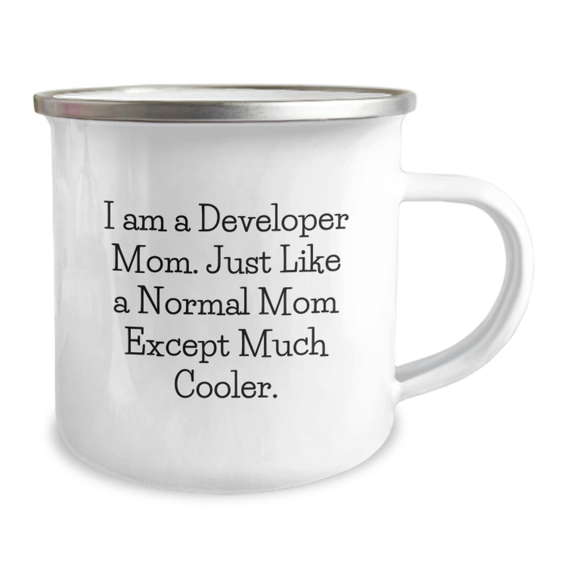 Developer Mom's Camping Mug - Funny Quote for Valentine's Unique Gifts from Family to Developer Friends - Image 2