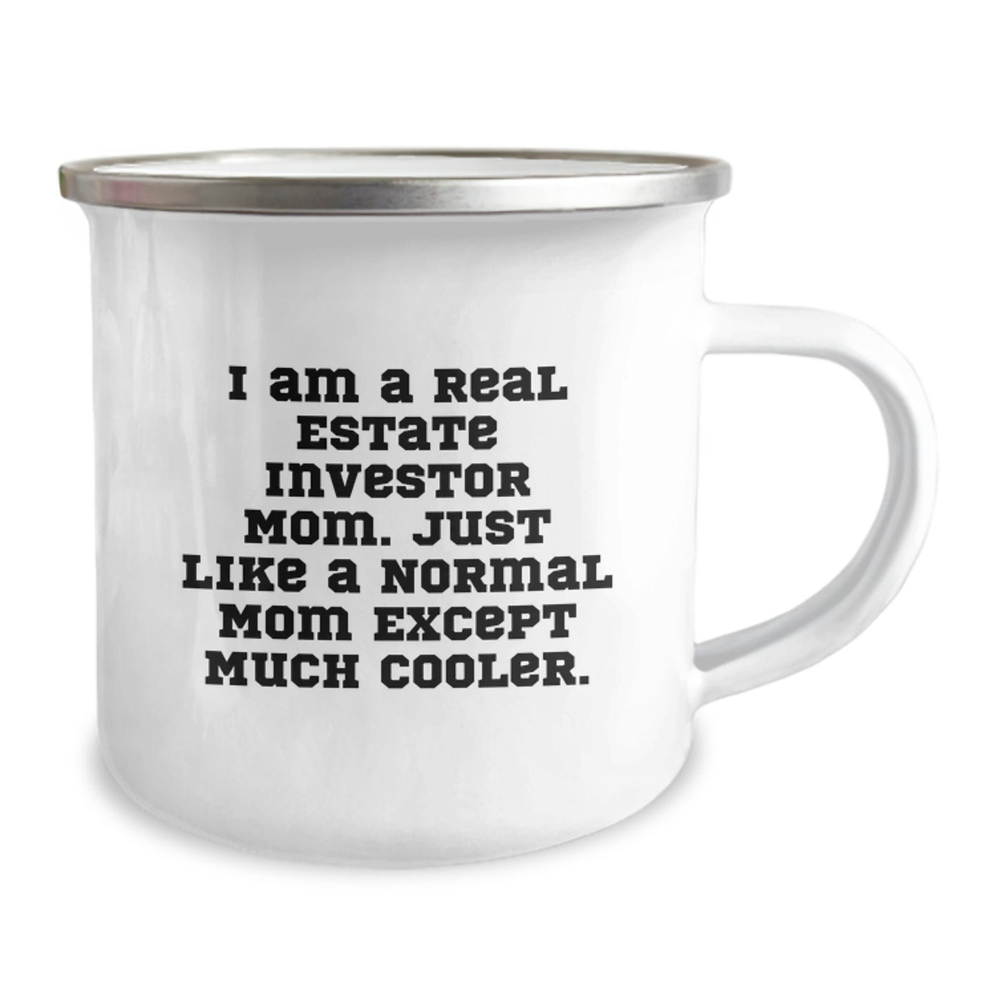 Real Estate Investor Gifts from Mom, The Cooler Mom - Funny Camping Mug for Graduation, Gifts for Real Estate Investor Mom, 12 oz Stainless Steel - Image 2