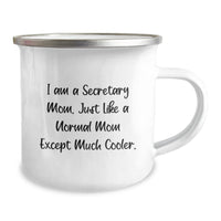 Load image into Gallery viewer, Funny Secretary Mom Gifts from Family - Valentine's Unique Coffee Mugs for Secretary, Camping Mug for Secretary, Secretary Coffee Lover - Image 2
