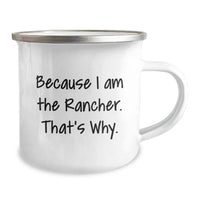 Load image into Gallery viewer, Funny Rancher Gifts from Men, Unique Valentine's Unique Gifts for Ranchers, Stainless Steel Camping Mug - Image 2
