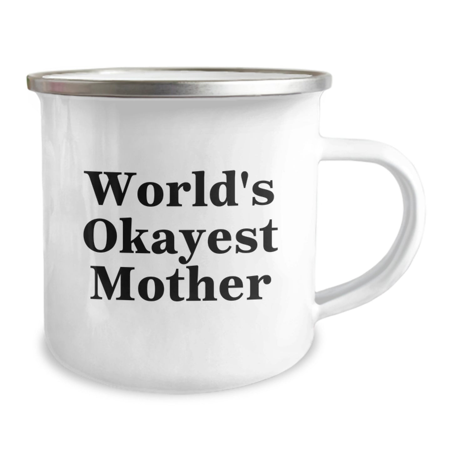 Gifts from Family - Funny Mother Camping Mug - World's Okayest Mom - Unique Birthday Unique Gifts for Her - Image 2