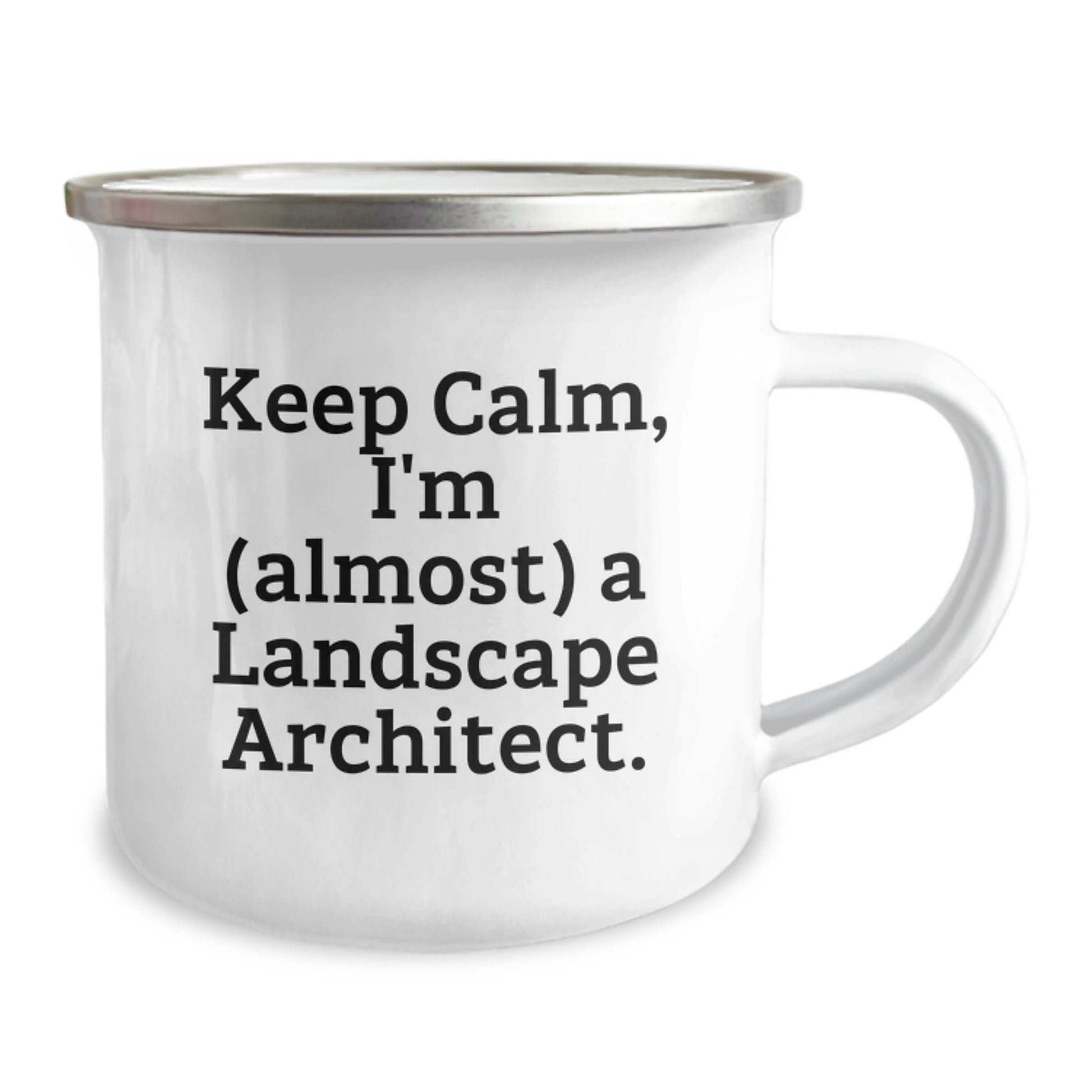 Funny Landscape Architect Dad Gifts - Keep Calm, I'm (almost) A Landscape Architect. Unique Camping Mugs for Fathers Day Men - Image 2