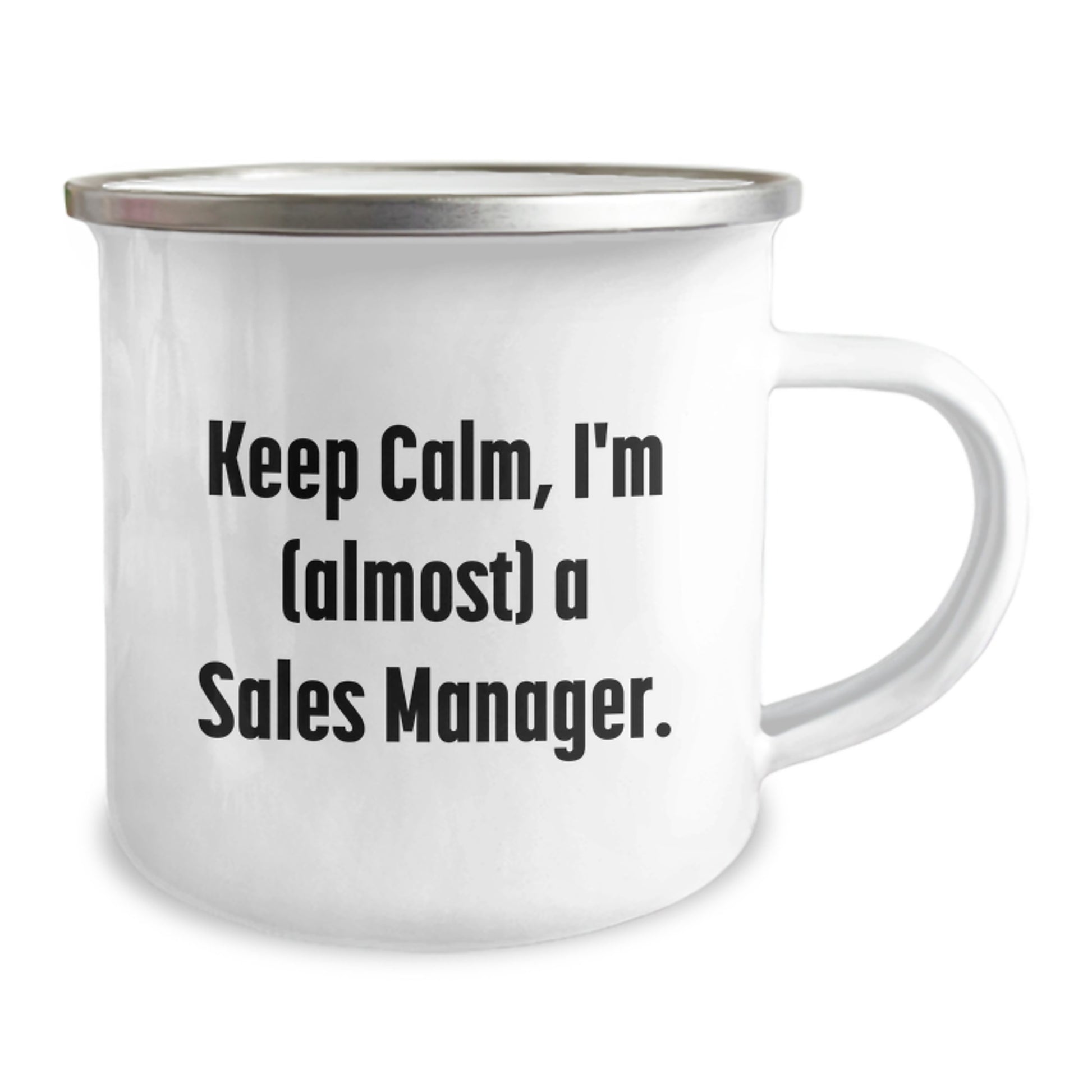 Funny Sales Manager Gift for Men - Keep Calm I'm (almost) A Sales Manager. Birthday Unique Gifts from Friends - Image 2