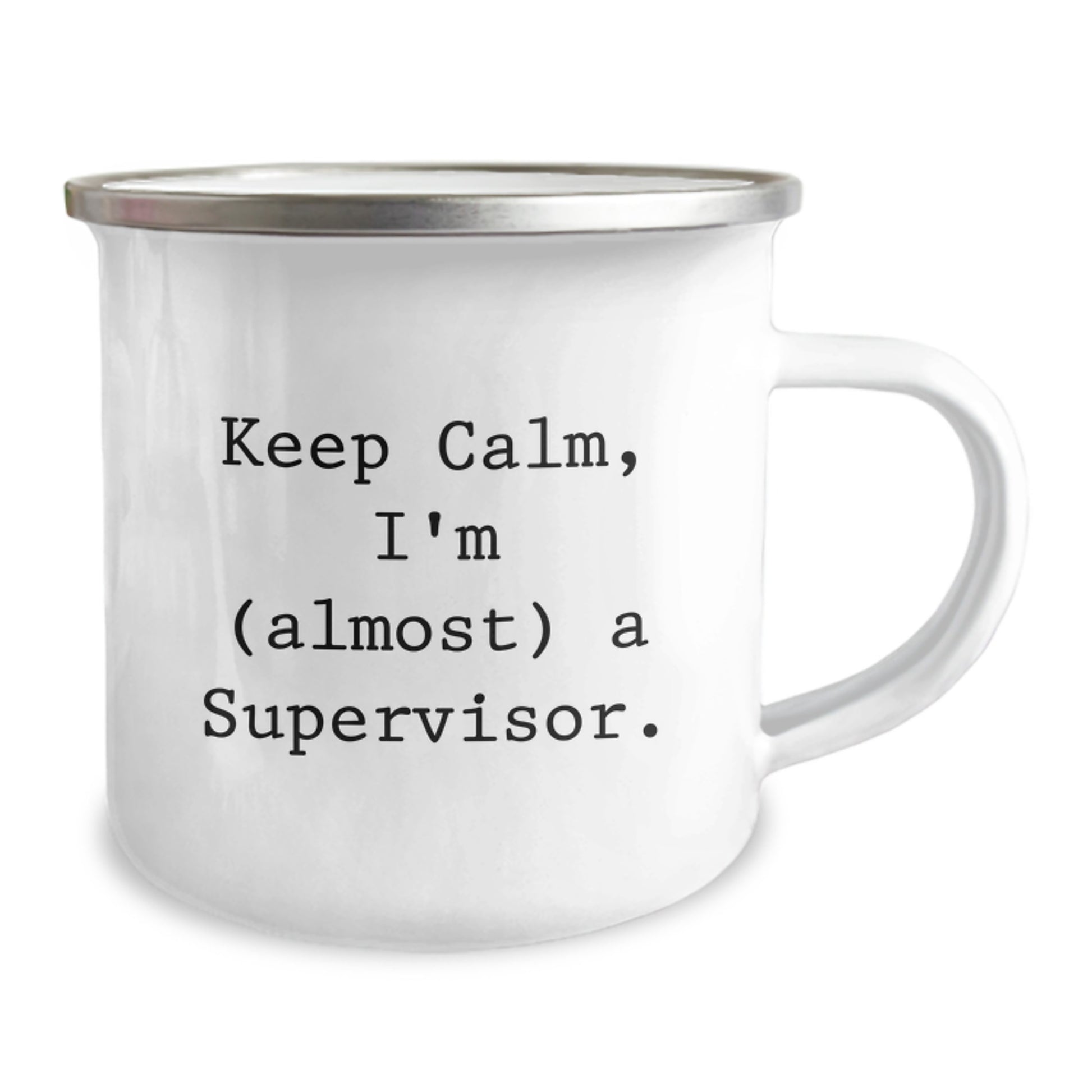 Funny Supervisor Gifts for Mom - Keep Calm I'm Almost a Supervisor Camping Mug, Unique Mother's Day Unique Gifts from Family, Best for Female Supervisors - Image 2