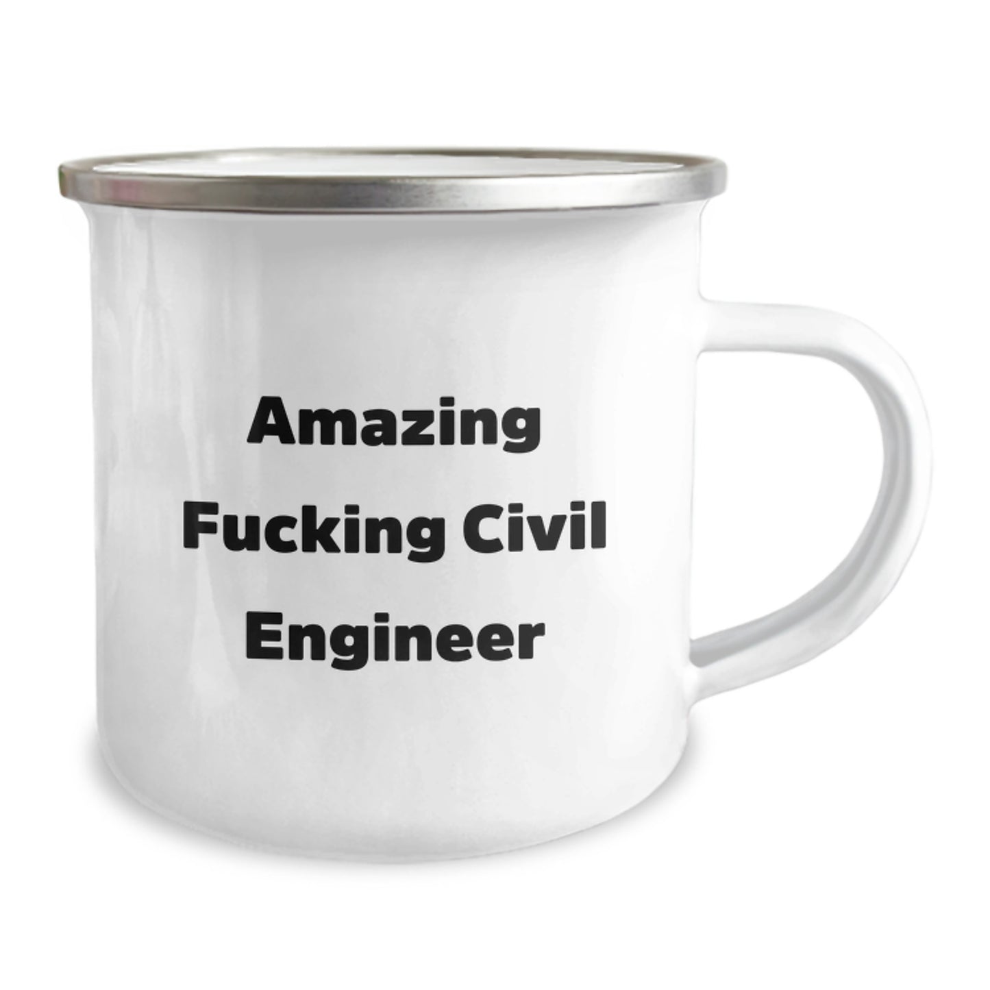 Gifts from Friends for Amazing 'F--king Civil Engineer' Enthusiasts - Civil Engineer Camping Mug for Birthday Unique Gifts - Image 2
