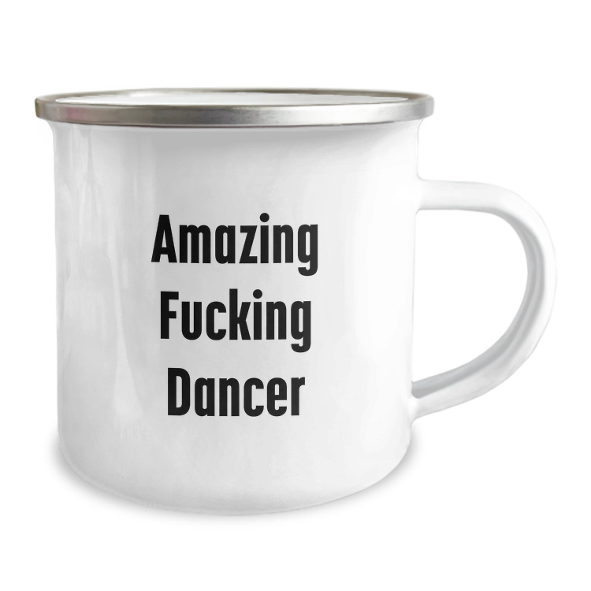  Funny Dancer Gifts from Friends, Amazing F--king Dancer Birthday Unique Gifts for Dancer Lovers, Camping Mug Stainless Steel with Enamel Finish - Image 2
