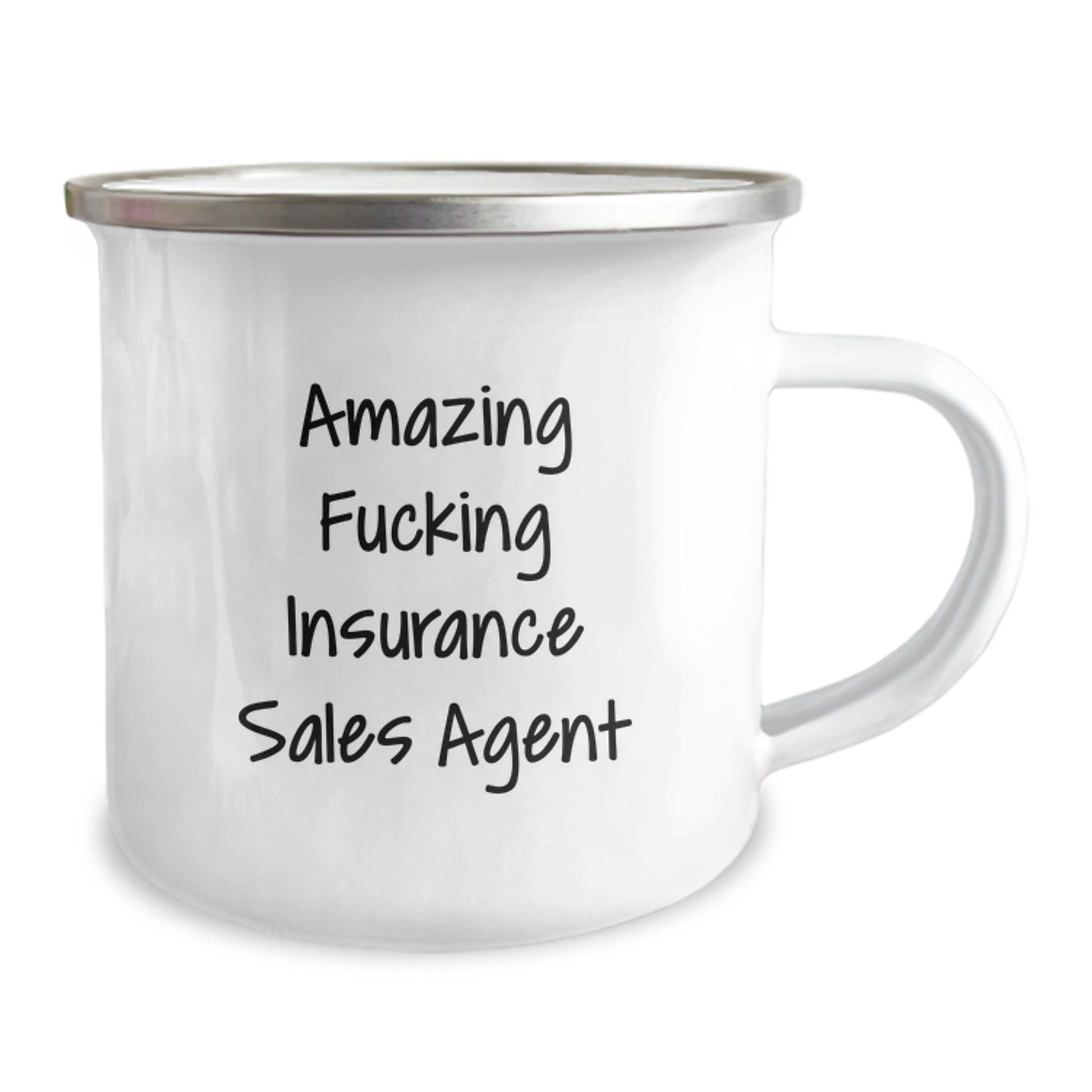 Funny Insurance Sales Agent Gifts from Men - Valentine's Unique Gifts for Insurance Sales Agent Friends - Amazingly Quirky Camping Mug - Image 2